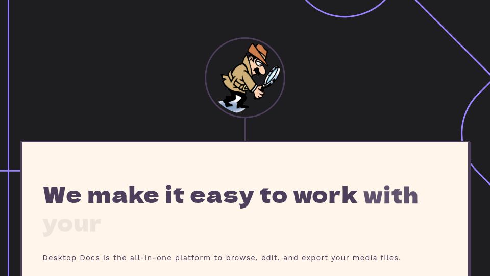 Screenshot of desktopdocs.com: Show HN: I made a Mac app to search my images and videos locally with ML