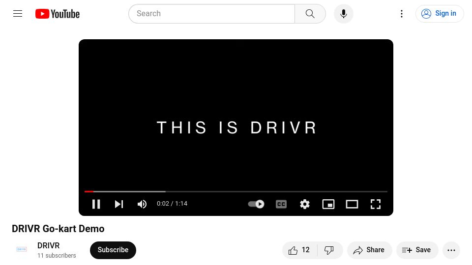 Screenshot of youtube.com: Show HN: Drivr – VR with real vehicles [video]