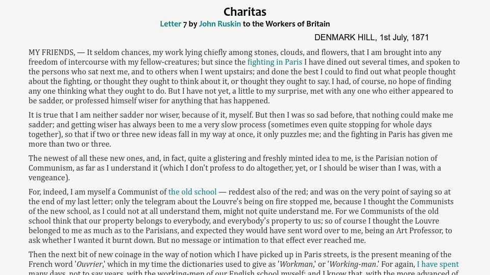Screenshot of ourcivilisation.com: Charitas (1871)