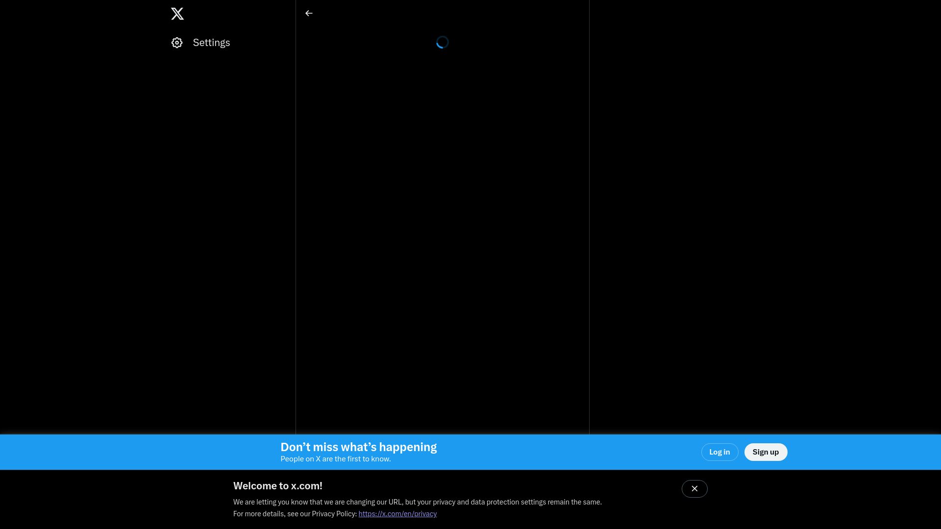Screenshot of twitter.com: SpaceX has grown to 87% of the tonnage to orbit