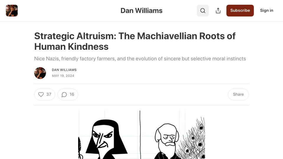 Screenshot of conspicuouscognition.com: Strategic Altruism