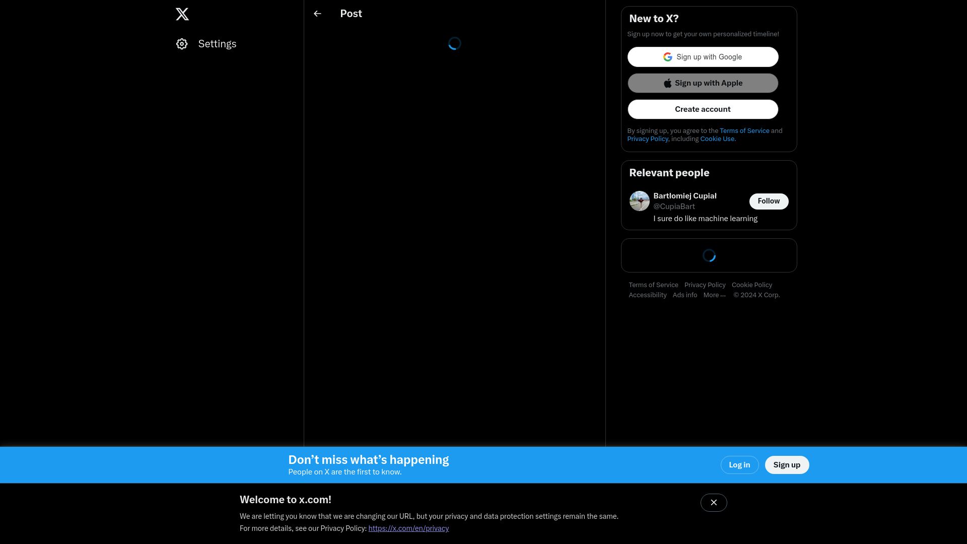Screenshot of twitter.com: You are lucky, full moon tonight