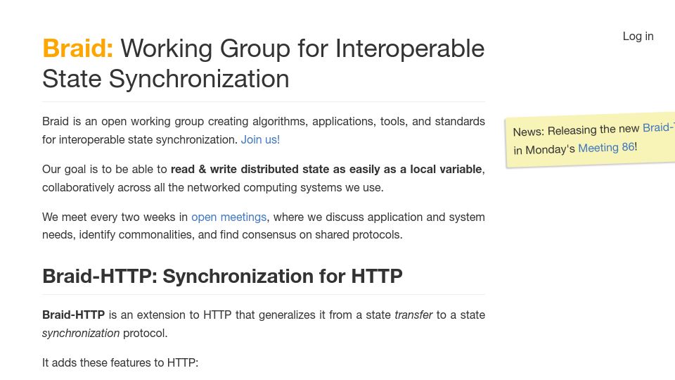Screenshot of braid.org: Braid: Synchronization for HTTP