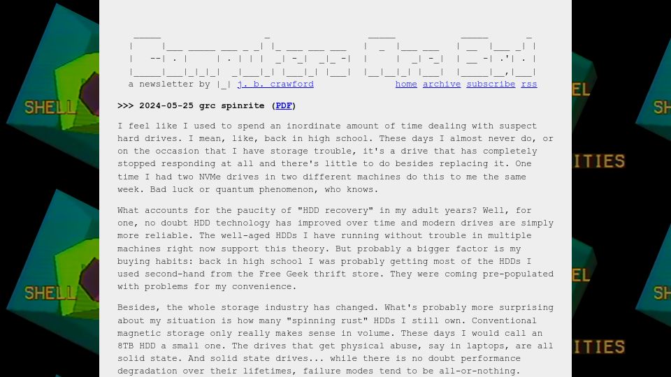 Screenshot of computer.rip: GRC SpinRite