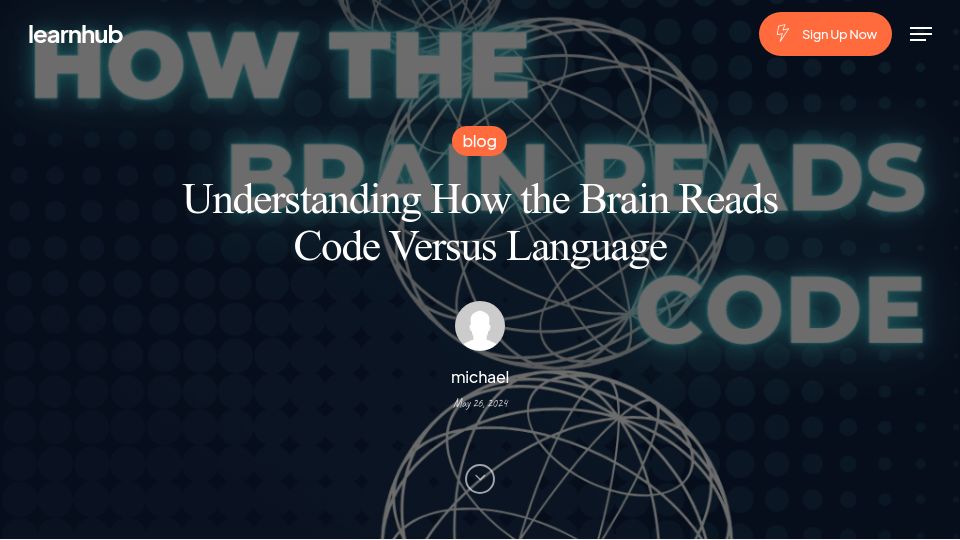 Screenshot of news.mit.edu: To the brain, reading computer code is not the same as reading language (2020)