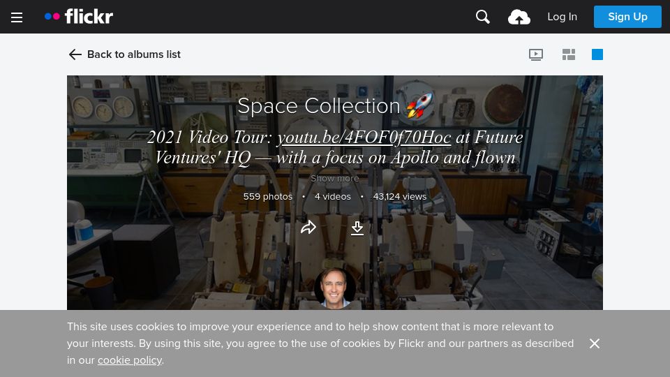 Screenshot of flickr.com: Steve Jurvetson's personal collection of Apollo Lunar Module parts