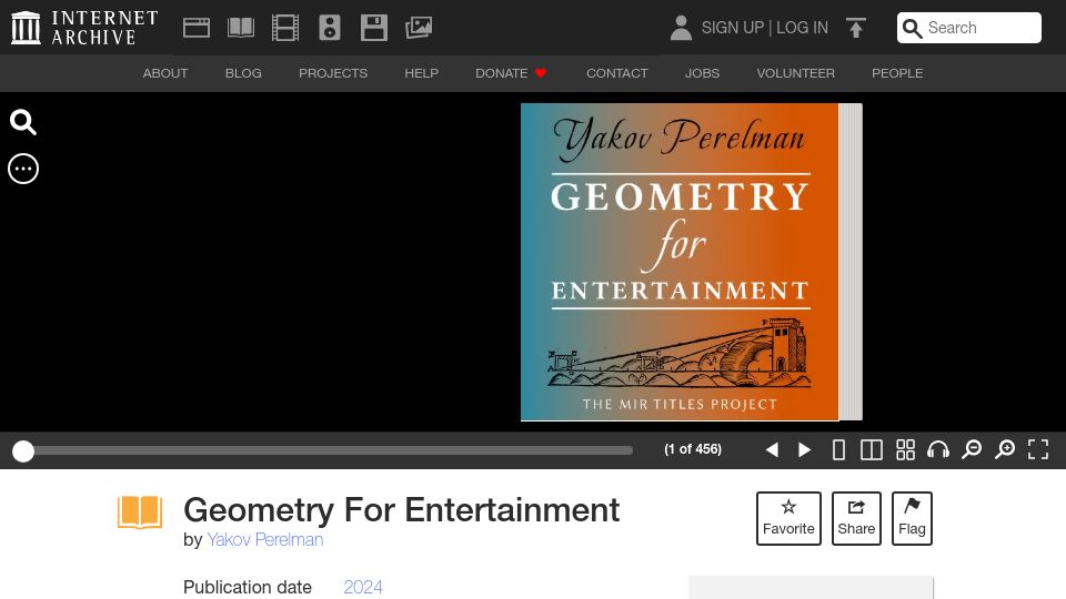Screenshot of archive.org: Geometry for Entertainment (1950)