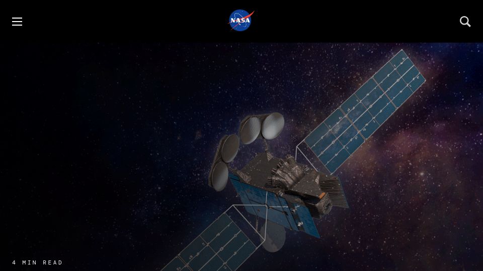 Screenshot of nasa.gov: NASA Releases New High-Quality, Near Real-Time Air Quality Data
