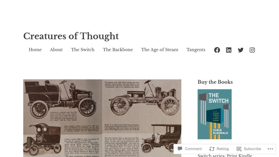 Screenshot of technicshistory.com: Steam's Last Stand