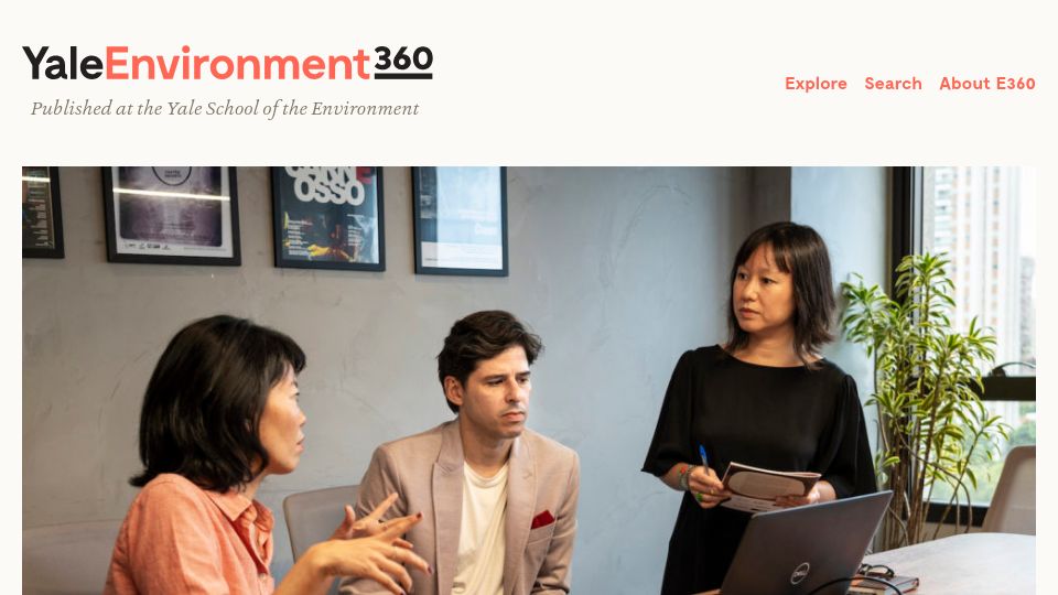 Screenshot of e360.yale.edu: Tracking Illicit Brazilian Beef from the Amazon to Your Burger