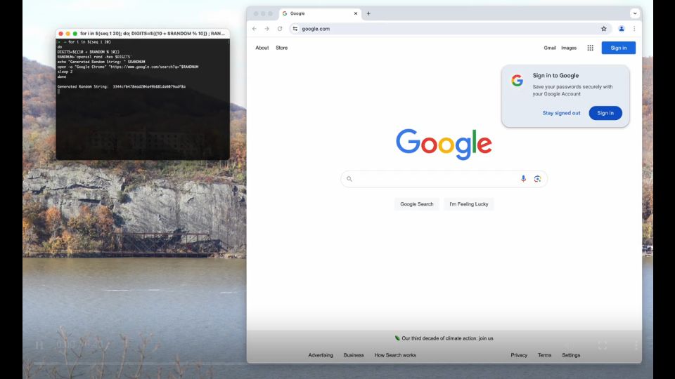 Screenshot of tmp.tonybox.net: Why does searching Google for random hex lead to car dealers? [video]