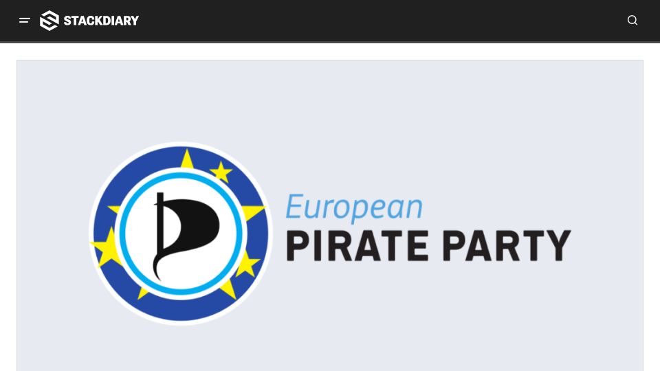 Screenshot of stackdiary.com: Patrick Breyer and Pirate Party Lose EU Parliament Seats
