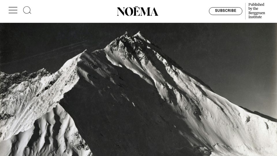 Screenshot of noemamag.com: The unending allure of high mountains