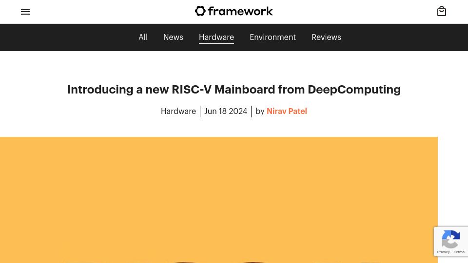 Screenshot of frame.work: A new RISC-V Mainboard from DeepComputing