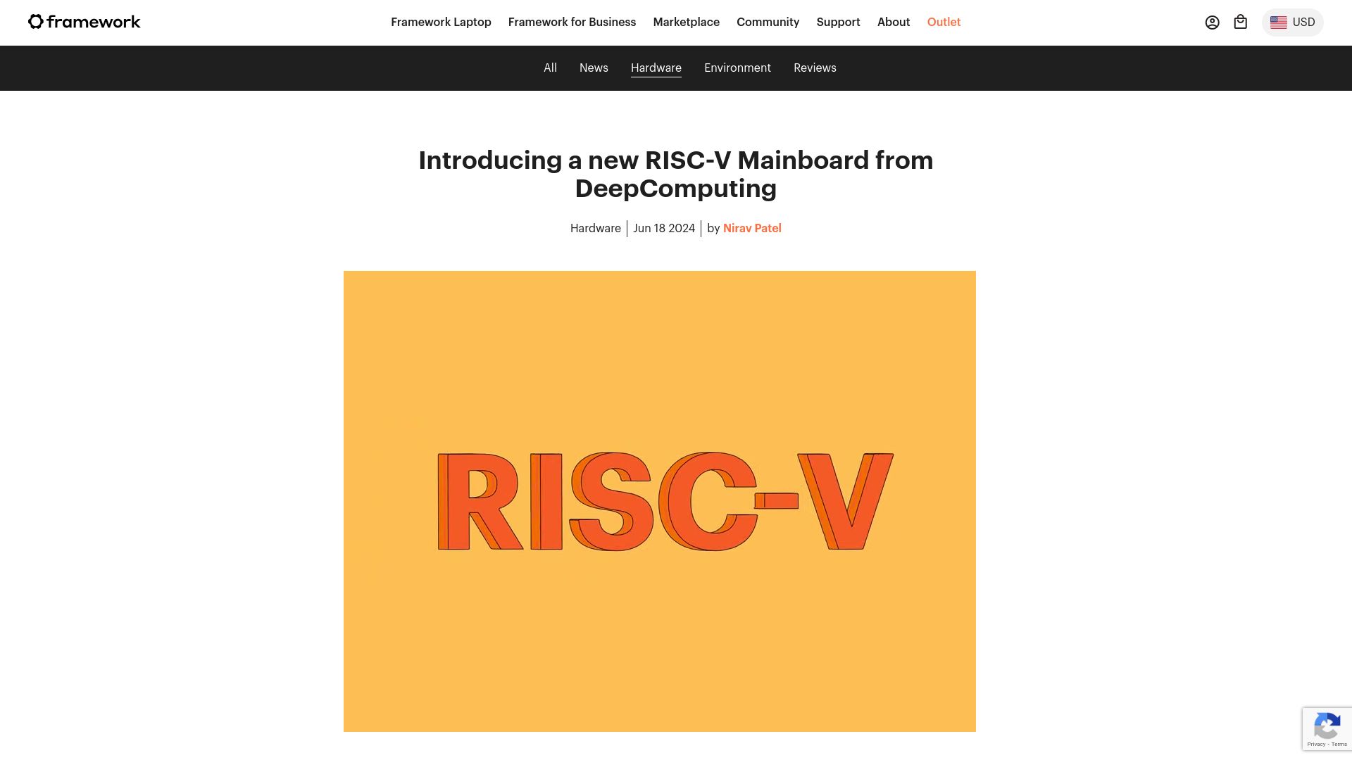 Screenshot of frame.work: A new RISC-V Mainboard from DeepComputing