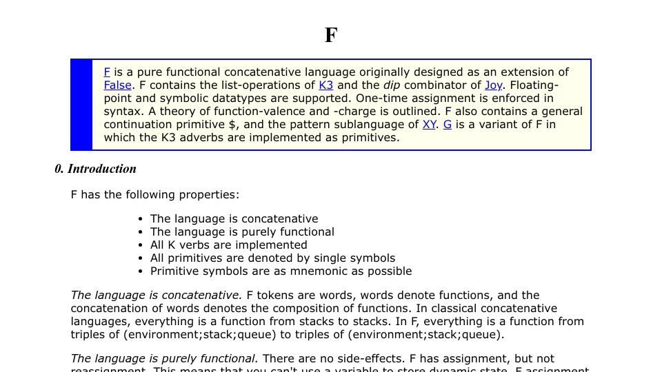 Screenshot of nsl.com: F (2006)