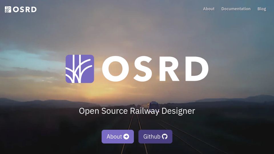 Screenshot of osrd.fr: OSRD: Open-Source Railway Designer