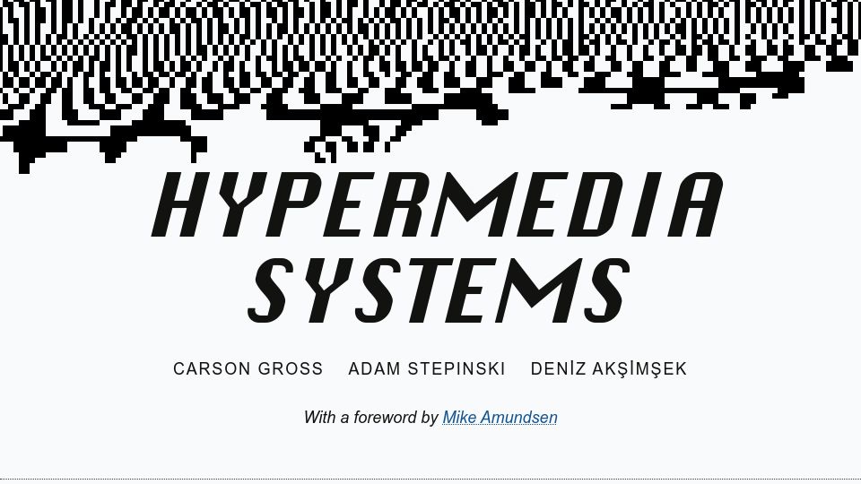 Screenshot of hypermedia.systems: Hypermedia Systems