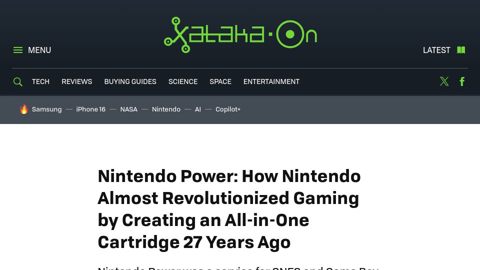 Screenshot of xatakaon.com: 27 Years Ago, Nintendo Almost Revolutionized Digital Games with Nintendo Power