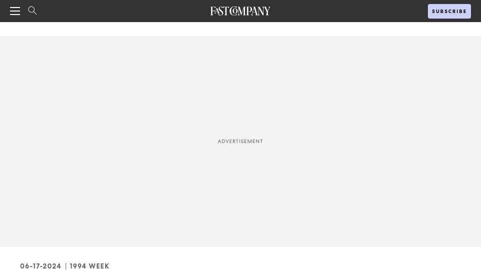 Screenshot of fastcompany.com: The short, happy reign of CD-ROM