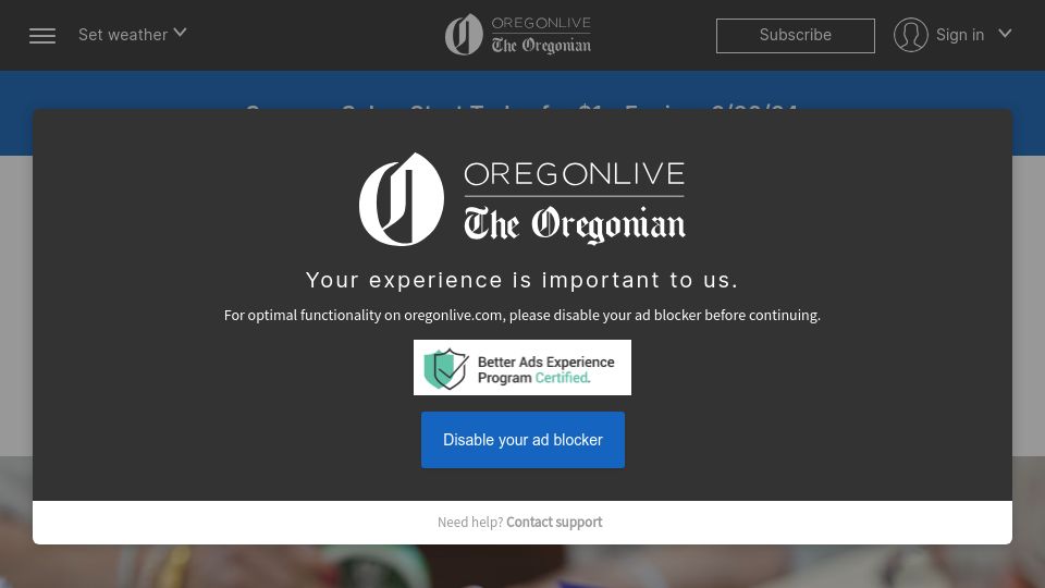 Screenshot of oregonlive.com: Proposed ballot measure to raise corporate taxes, give every Oregonian $750/year