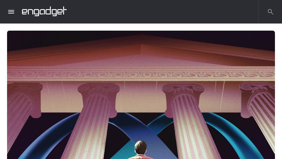 Screenshot of engadget.com: Small claims court became Meta's customer service hotline