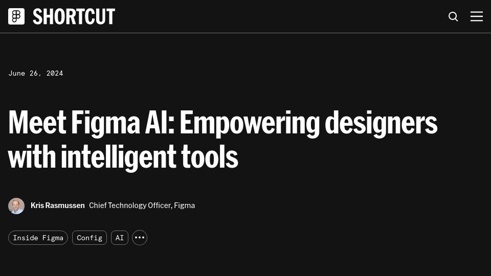 Screenshot of figma.com: Figma AI
