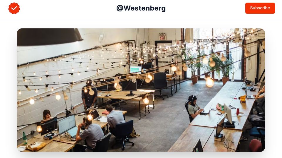 Screenshot of joanwestenberg.com: 6 months ago, I left the bullshit industrial complex