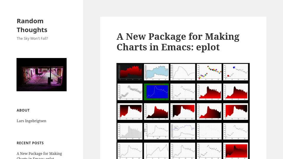 Screenshot of lars.ingebrigtsen.no: Eplot: A new package for making charts in Emacs