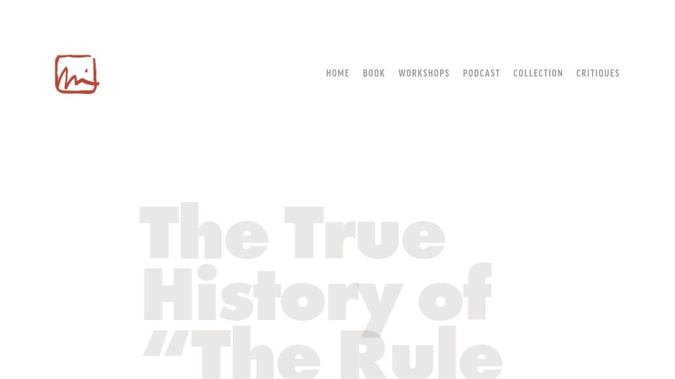 Screenshot of neomodern.com: The History of "The Rule of Thirds"