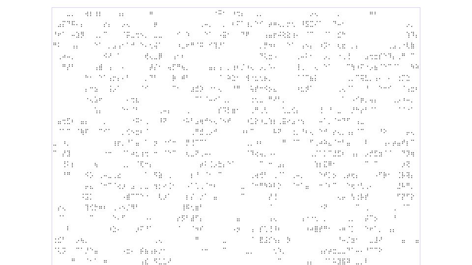 Screenshot of px.neocities.org: Show HN: Conway's Game of Life, but as a div full of Braille characters