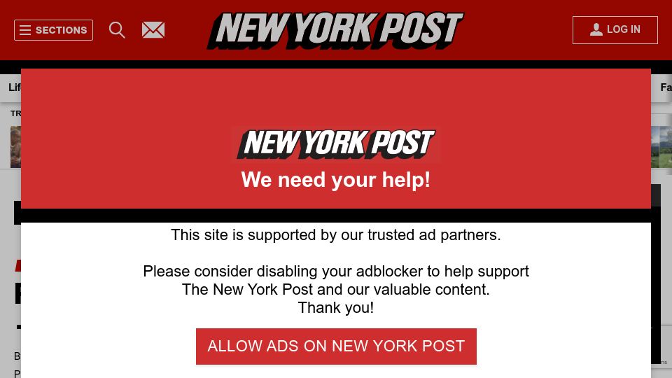 Screenshot of nypost.com: Remote Amazon tribe connects to internet – wind up hooked on porn, social media