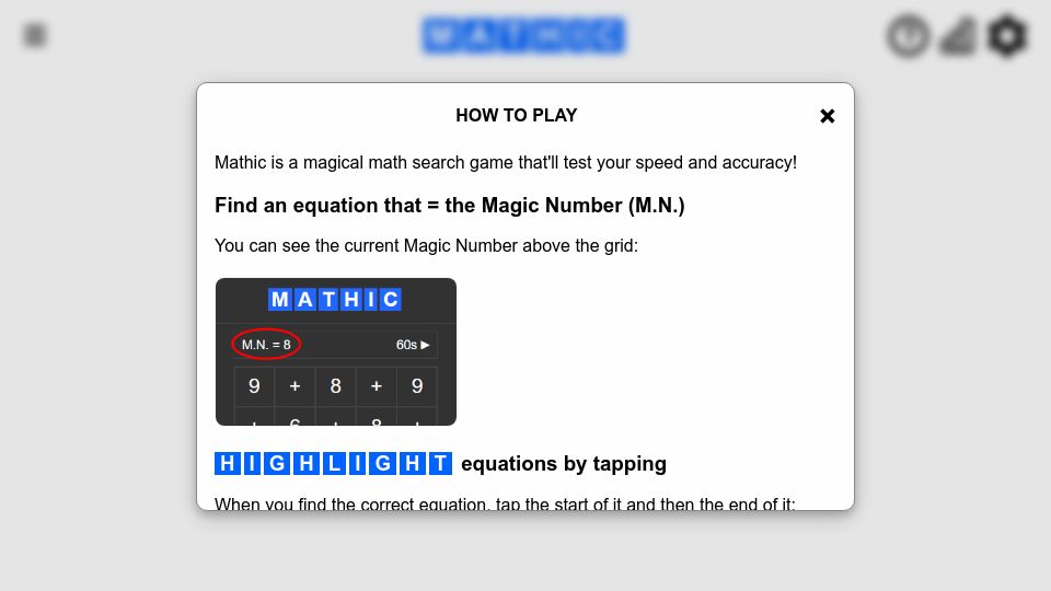 Screenshot of worchle.com: Show HN: I made a web game that makes practicing basic arithmetic fun