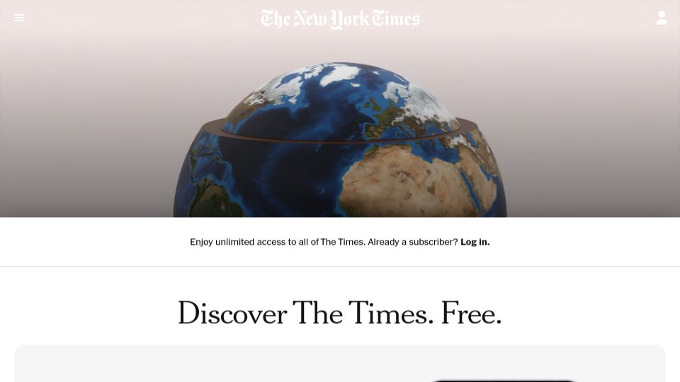 Screenshot of nytimes.com: Shrink the Economy, Save the World?