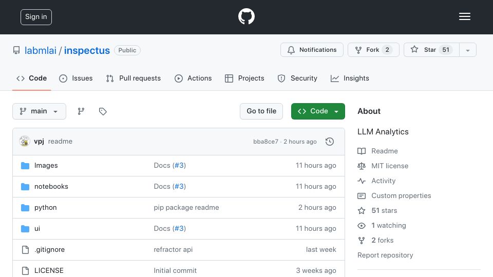 Screenshot of github.com: Show HN: We've open-sourced our LLM attention visualization library