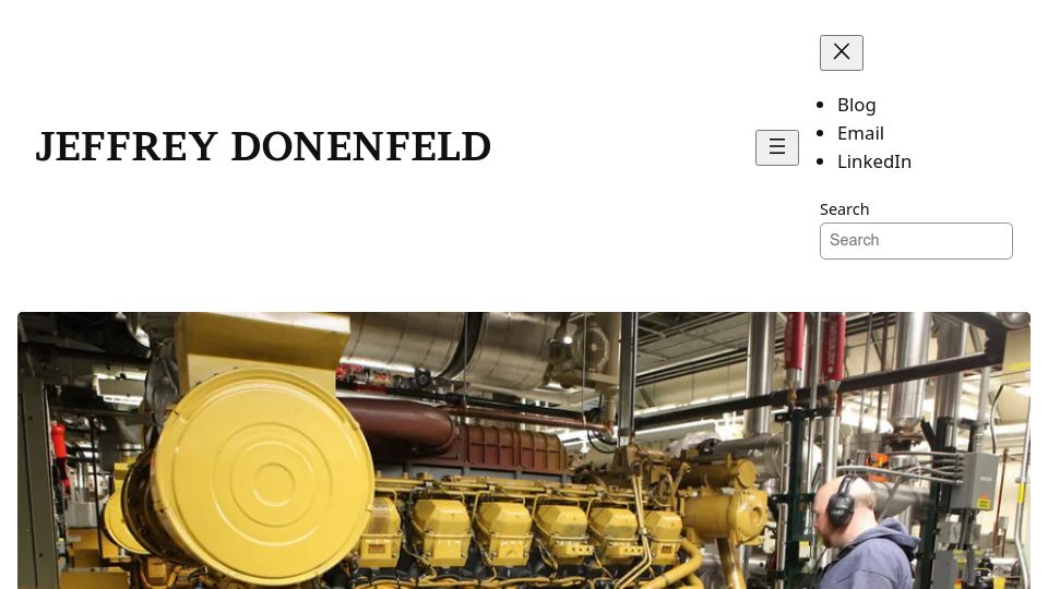 Screenshot of jeffreydonenfeld.com: The South Pole Power Plant (2012)