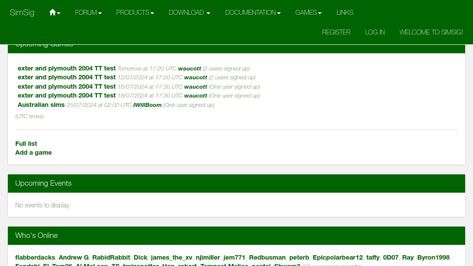 Screenshot of simsig.co.uk: SimSig: Railway Signalling Simulations