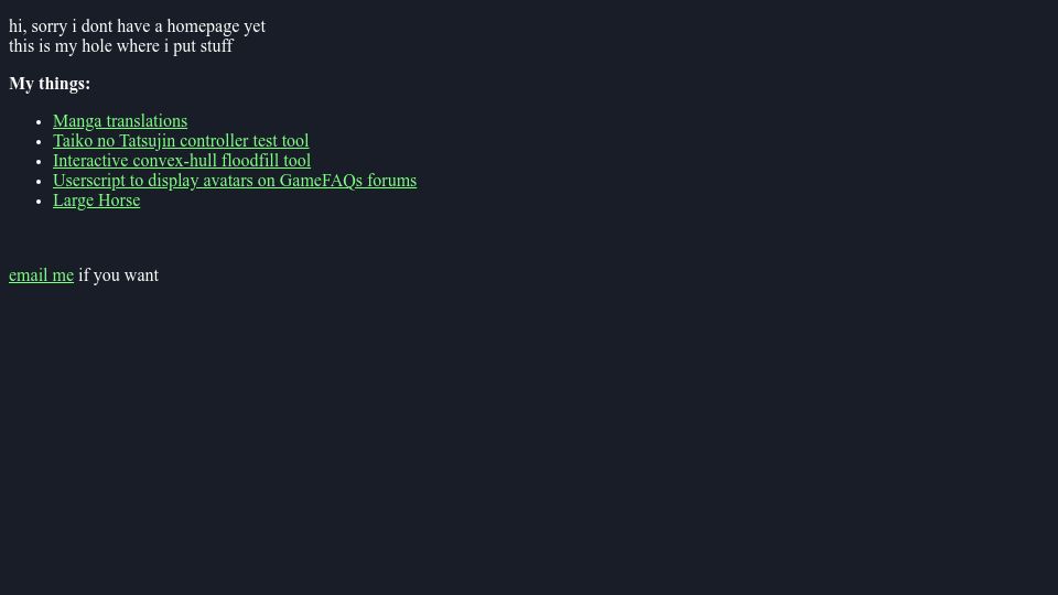 Screenshot of large.horse: Large Horse