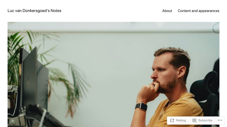 Screenshot of lucvandonkersgoed.com: Dear AWS, please let me be a cloud engineer again