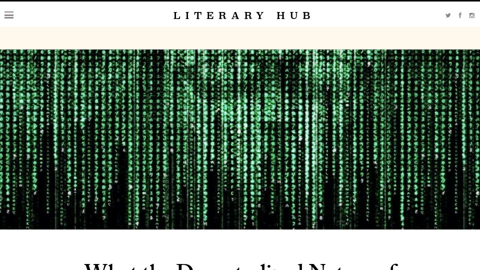 Screenshot of lithub.com: What the decentralized nature of Anonymous tells us about its power