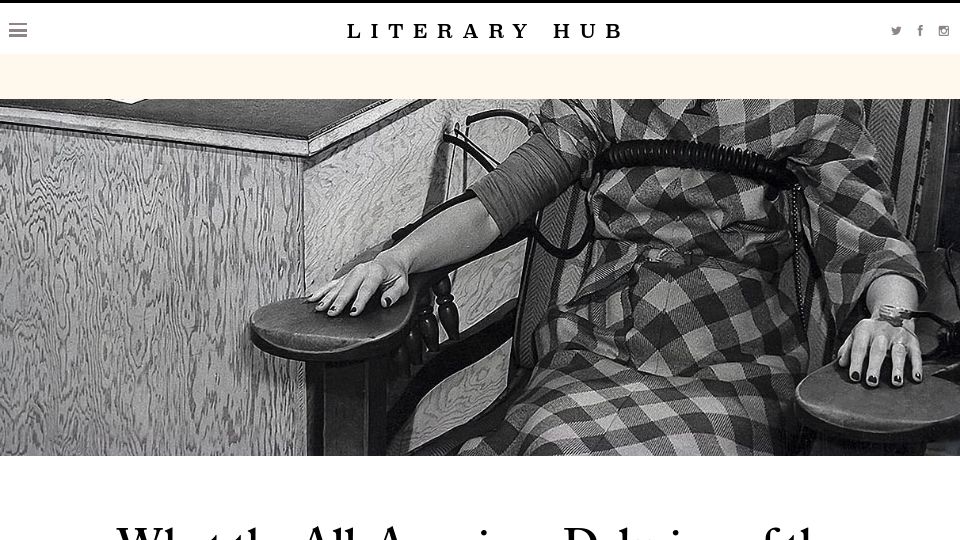 Screenshot of lithub.com: The Delusion of the Polygraph