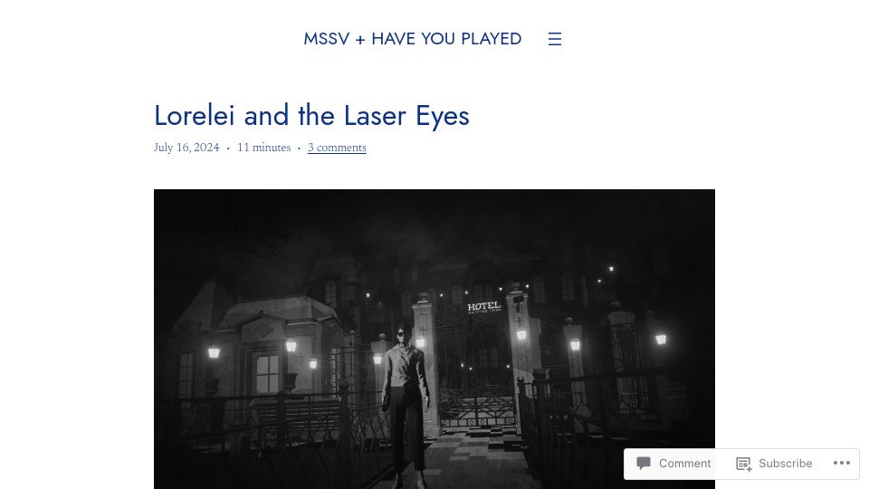 Screenshot of mssv.net: Lorelei and the Laser Eyes