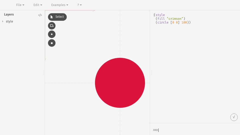 Screenshot of glisp.app: Glisp: Graphical Lisp