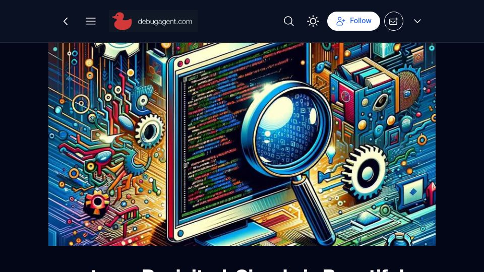 Screenshot of debugagent.com: Strace Revisited: Simple Is Beautiful