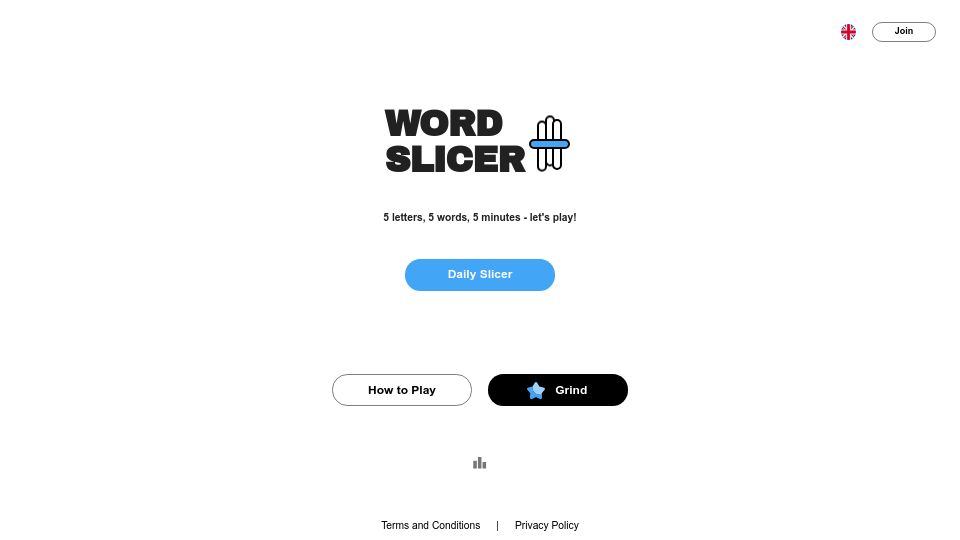 Screenshot of wordslicer.com: Show HN: Word Slicer