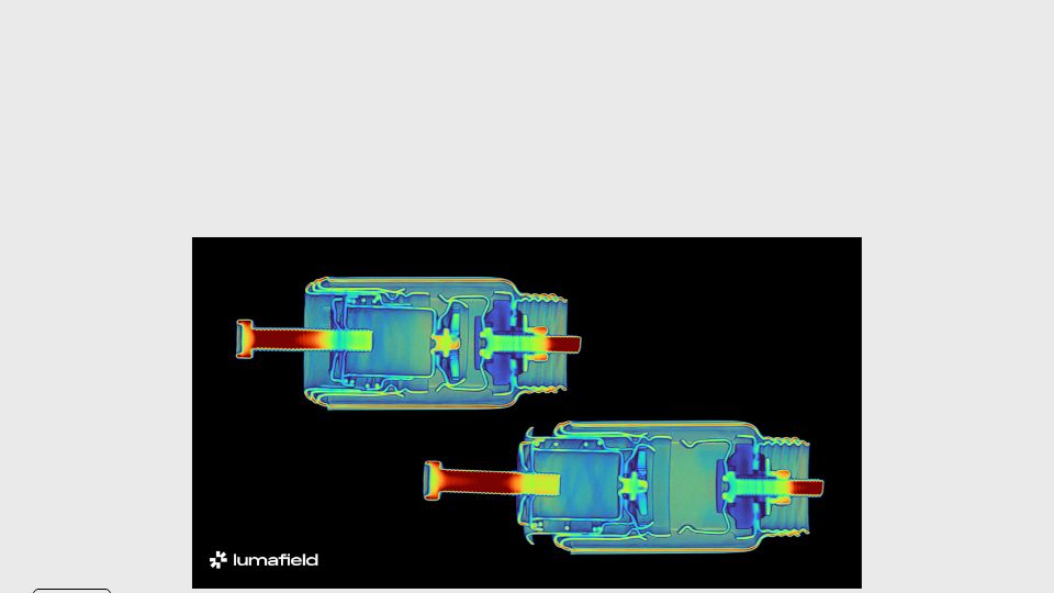 Screenshot of lumafield.com: How a car cigarette lighter works, in CT scans