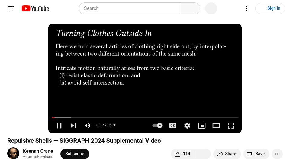 Screenshot of youtube.com: Repulsive Shells [video]
