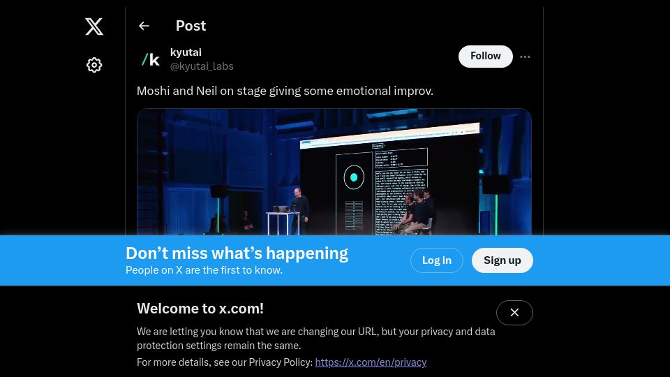 Screenshot of twitter.com: Moshi: A voice AI that can display emotions