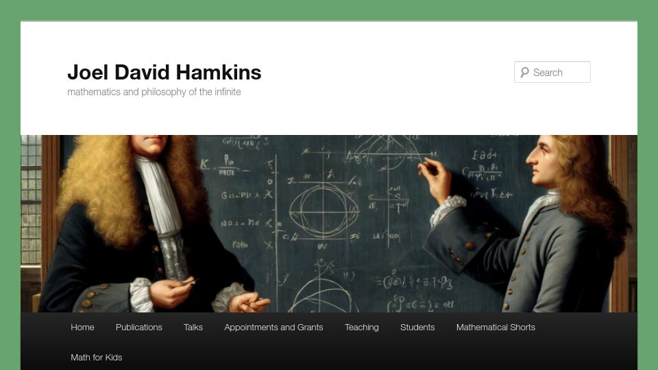 Screenshot of jdh.hamkins.org: How the continuum hypothesis could have been a fundamental axiom