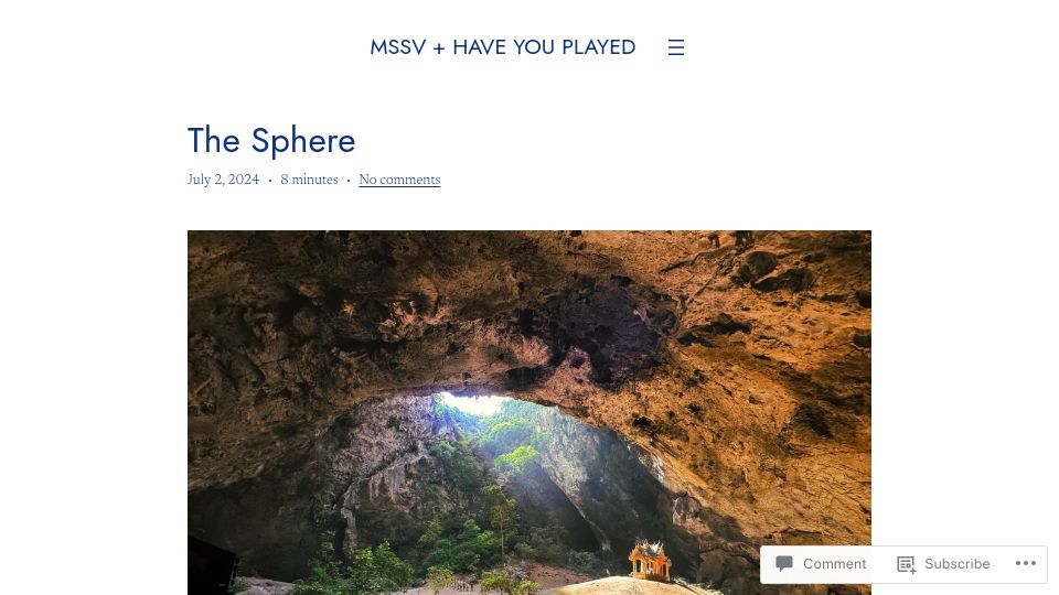 Screenshot of mssv.net: The Sphere